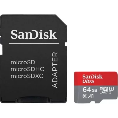 SANDISK  Ultra Micro Sdxc 64gb Memory Card Noir