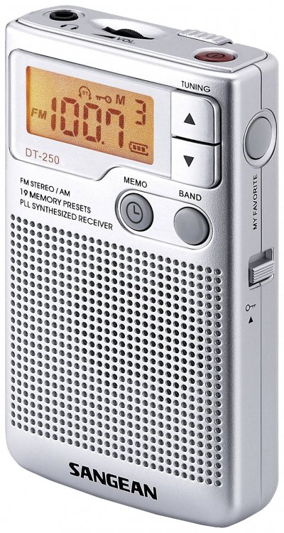 SANGEAN  - DT-250 - Radio de poche Gris
