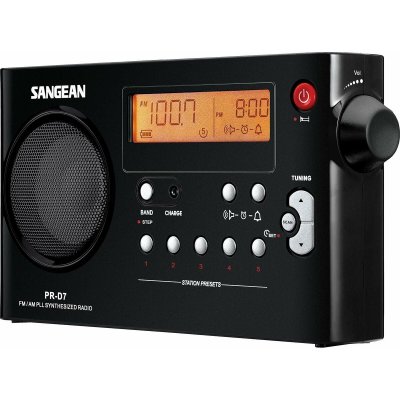 SANGEAN  Package PR-D7 Radio num&eacute;rique FM/AM noir