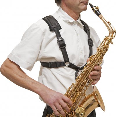 BG FRANCE Sangle Saxophone Alto Ou T&eacute;nor Bg S43csh - Taille Xl - Confort - Crochet &Agrave; Pompe