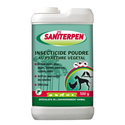 SANITERPEN  - Insecticide Poudre au Pyr&egrave;thre V&eacute;g&eacute;tal - 500GR