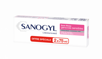 SANOGYL  Dentifrice Soin gencives Sensibles Rose 75 ml Lot De 2