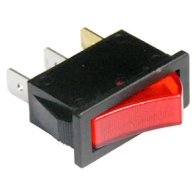 GENERIQUE Sans Marque - interrupteur m/a 16A lumineux rouge 29X11MM pour congelateur -