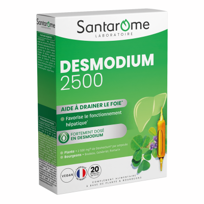 SANTAROME  Bio - Desmodium 2500 (20 ampoules) Ampoule 20 un