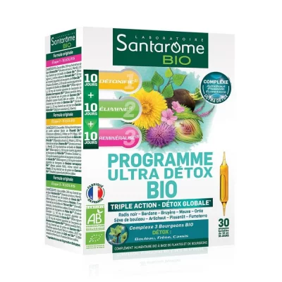 SANTAROME  Bio Programme Ultra Detox Bio 30 Ampoules