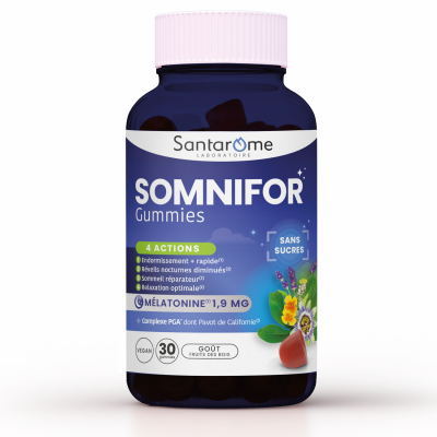 SANTAROME  Somnifor - 30 Gummies - Phyto - Pot 30 gommes