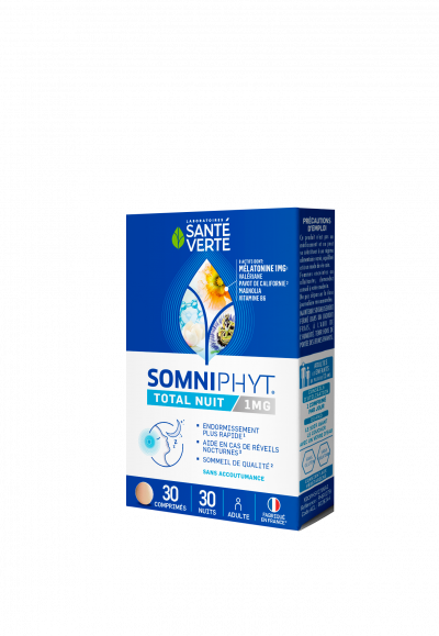 SANTE VERTE  SOMNIPHYT - Aide &agrave; l'Endormissement, 30 comprim&eacute;s
