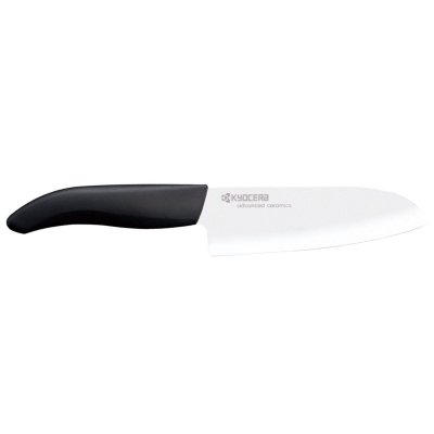 KYOCERA Santoku, lame blanche 14cm manche noir 