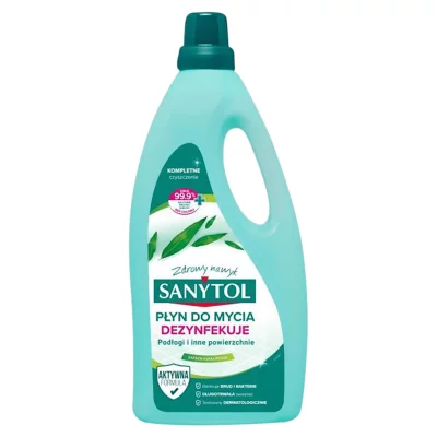 SANYTOL  - 33631220 - D&eacute;sinfectant Nettoyant Sols - 1 L - Lot de 2
