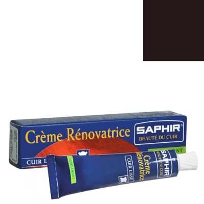 SAPHIR  Cirage Cr&egrave;me R&eacute;novatrice Marron Fonce Tube, 25 ml, 1 Unit&eacute;