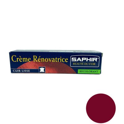 SAPHIR  Cirage Cr&egrave;me R&eacute;novatrice Rouge Hermes, 25 ml, 1 Unit&eacute;