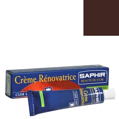 SAPHIR  Cirage Cr&egrave;me R&eacute;novatrice Tube, Marron, 25 ml