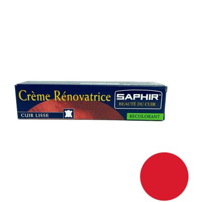 SAPHIR  Cirage Cr&egrave;me R&eacute;novatrice Tube Rouge, 25 ml