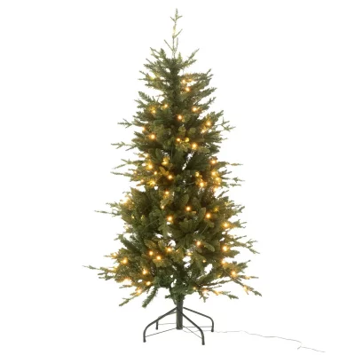 Sapin de No&euml;l Artificiel 160 LED ""Marquis"" 150cm Vert