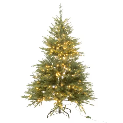 Sapin de No&euml;l Artificiel 600 LED ""Prince"" 150cm Vert