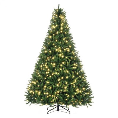 Sapin de no&euml;l artificiel 700 led blanc chaud h2,1 m