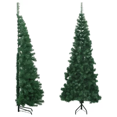 Sapin De No&euml;l Artificiel D'angle Vert 180 Cm Pvc Vidaxl