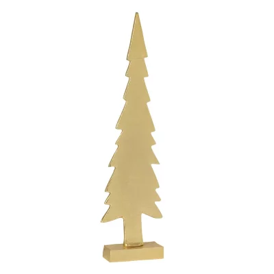 Sapin de No&euml;l en M&eacute;tal ""Gold"" 51cm Dor&eacute;