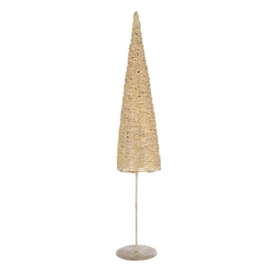 Sapin de No&euml;l sur Socle ""Glitter"" 85cm Dor&eacute;