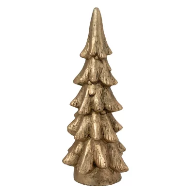 Sapin de No&euml;l sur Socle ""Party"" 51cm Dor&eacute;