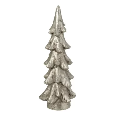 Sapin de No&euml;l sur Socle ""Party"" 74cm Argent
