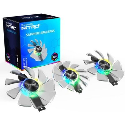 SAPPHIRE  Nitro+ ARGB - Ventilateur carte vid&eacute;o - 87 mm/95 mm