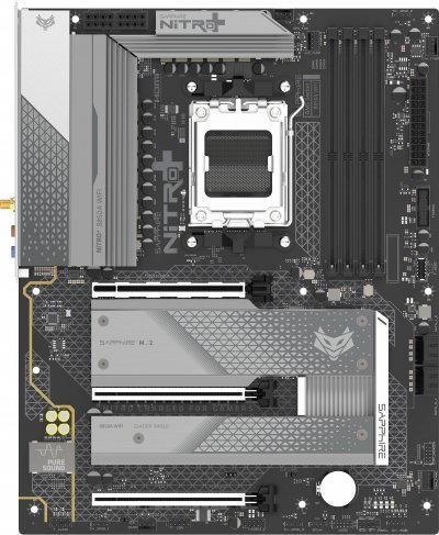 SAPPHIRE  NITRO+ B850A WIFI 7 AMD B850 Emplacement AM5 micro ATX