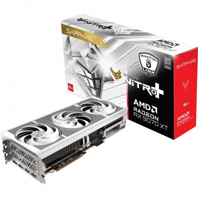 SAPPHIRE  Radeon RX 9070 XT Nitro+ Phantom Link Polar OC, Carte graphique