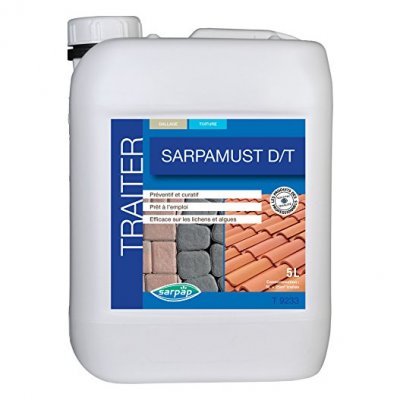SARPAP  - Traitement antimousse dallage et toiture 5L