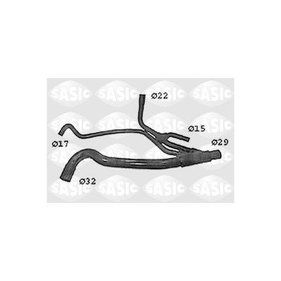 SASIC  Durite de radiateur SWH4300 RENAULT SC&Eacute;NIC