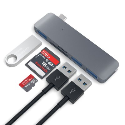 SATECHI  Adaptateur USB 3.0 Type C multi-ports gris