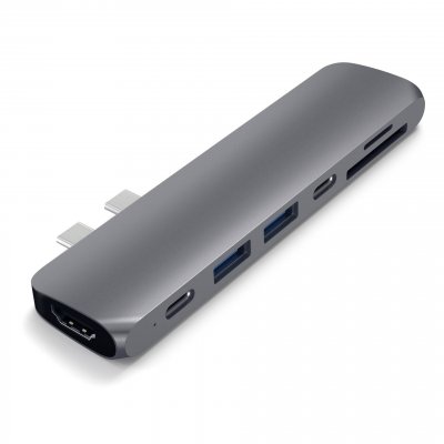 SATECHI  Adaptateur USB-C vers 4K HDMI - Hub Pro Gris