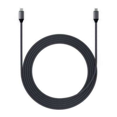 SATECHI  - C&acirc;ble USB-C vers USB-C 100W 2 m&egrave;tres - Gris