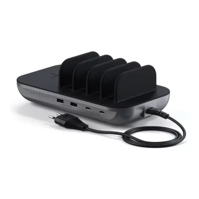SATECHI  Dock5 - Station de charge 4 ports + Qi pour iPhone & iPad