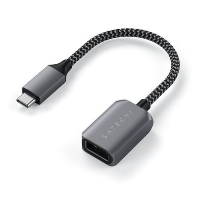 SATECHI  ST-UCATCM c&acirc;ble USB USB 3.2 Gen 1 (3.1 Gen 1) USB C USB A Gris