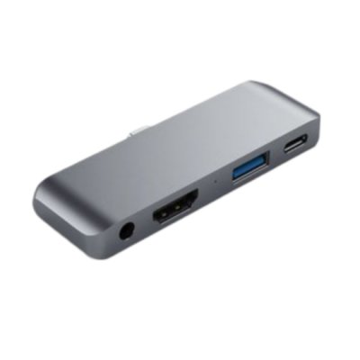 SATECHI  USB-C Mobile Pro Hub Gris Sid&eacute;ral - Dock USB-C pour iPad Pro