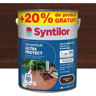 SYNTILOR Saturateur Ultra protect , chocolat, mat 5L+20% gratuit