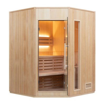 FRANCE SAUNA Sauna Vapeur ZEN Angulaire - 3 Places