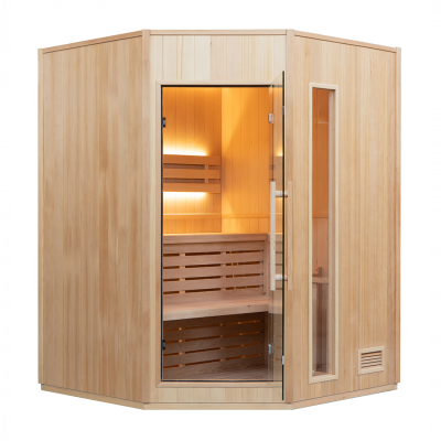 FRANCE SAUNA Sauna Vapeur ZEN Angulaire - 3 Places