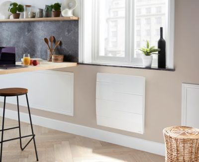 SAUTER  Radiateur &eacute;lectrique &agrave; inertie fonte ""connect&eacute;"" Malao - 1000 W
