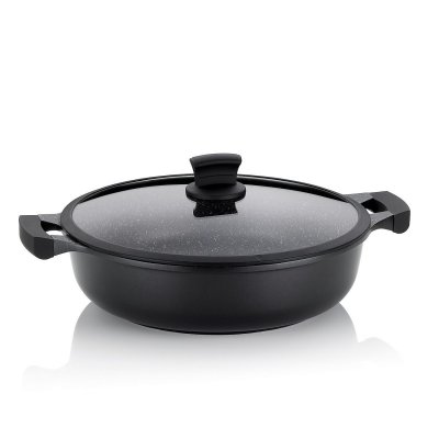 KELA Sauteuse anti-adh&eacute;sive 32cm + couvercle  line - 12226