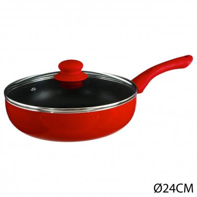 FIVE SIMPLY SMART Sauteuse en aluminium - D. 24 cm - &Agrave; induction - Rouge