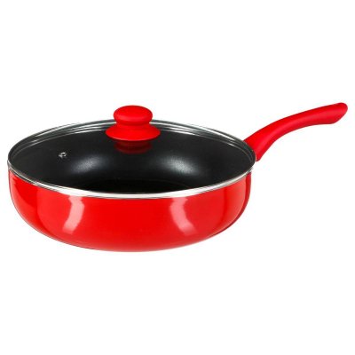 5FIVE Sauteuse en alumunium ""essentielle"" 28cm rouge