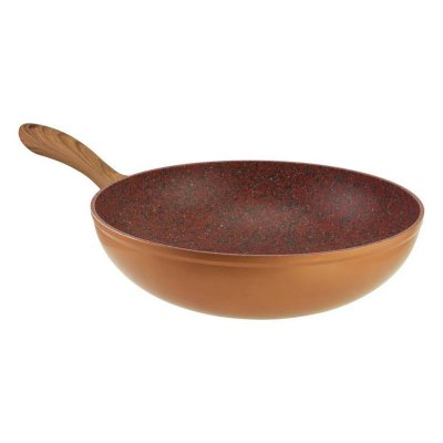  Sauteuse granit 28 cm KitchenPro - Rev&ecirc;tement antiadh&eacute;sif + couvercle