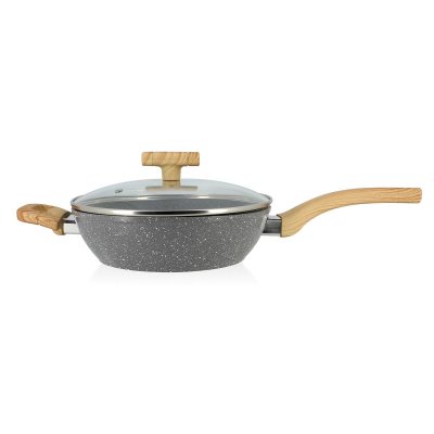 MENASTYL Sauteuse &Oslash;24 cm en alumimiun forg&eacute; CANNELLE Tous feux dont Induction