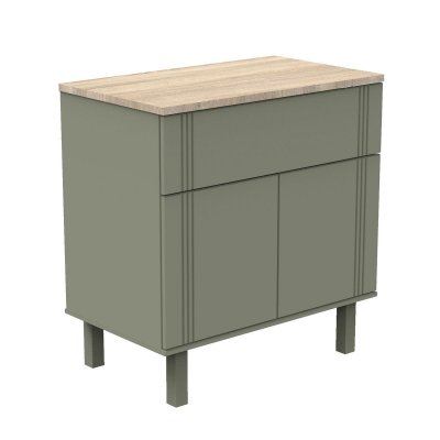 Sauthon Commode 2 Portes 1 tiroir El&eacute;onore - Kaki