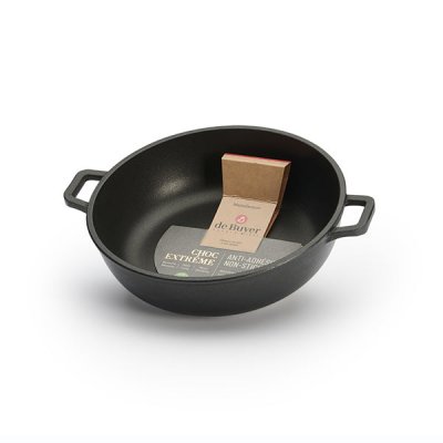DE BUYER Sautoir &agrave; 2 anses Choc Extr&ecirc;me 24 cm 