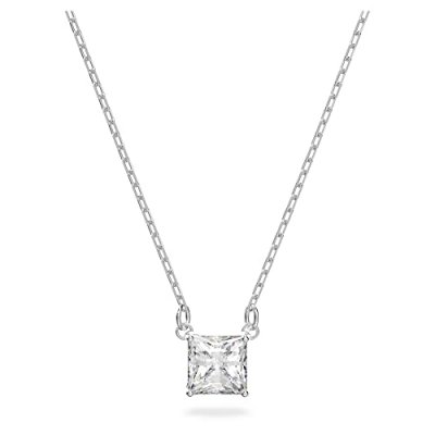 SWAROVSKI Sautoir - Collier - Collier  Attract Square - Mati&egrave;re:Plaqu&eacute;