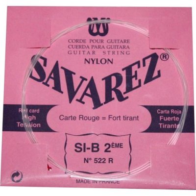 SAVAREZ  522r - Corde Si Guitare Classique Tirant Fort - Carte Rouge