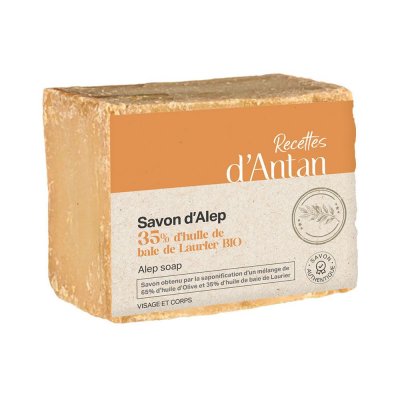 PHARM UP Savon d'Alep 35 % Huile de Baies de Laurier Peaux Recettes D'Antan